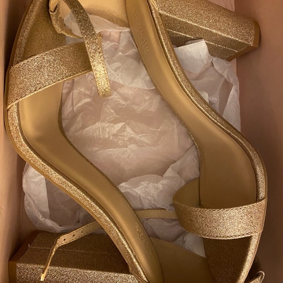 Charlotte Russe Glitter Open-Toe Block Heel Sandel - Picture 5 of 5